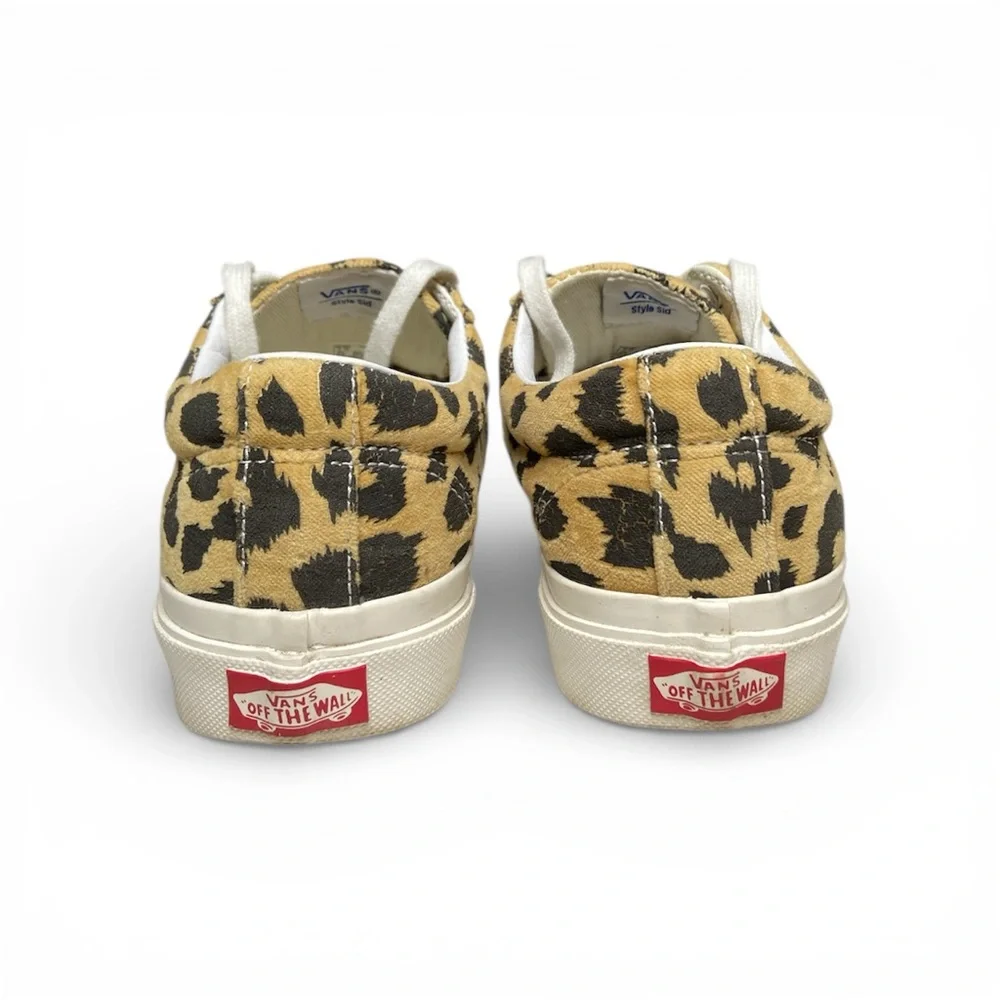 Vans Sid DX 'Anaheim Factory’ Felt Coated Canvas Leopard Lace Up Sneaker